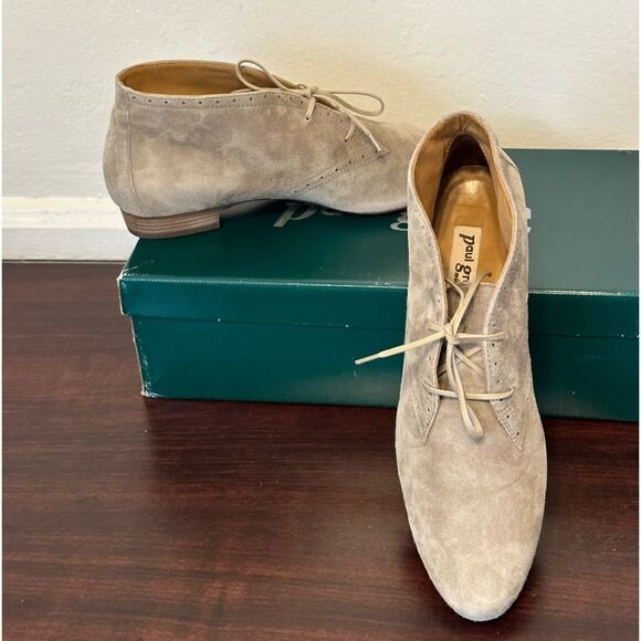 Paul Green EUC Handmade  7,5 US/5 UK/ 38Europe  Suede chukka  Boots Lace up - Picture 14 of 16